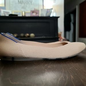 Rothy's Ecru Square Flats